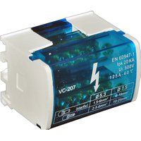 Шина N нулевая в корпусе на DIN-рейку SNK-2-2-07