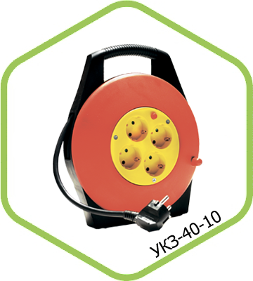 Удлинитель на катушке 4 места 10м ASD шнур ПВС 3х1 (снят с производства)