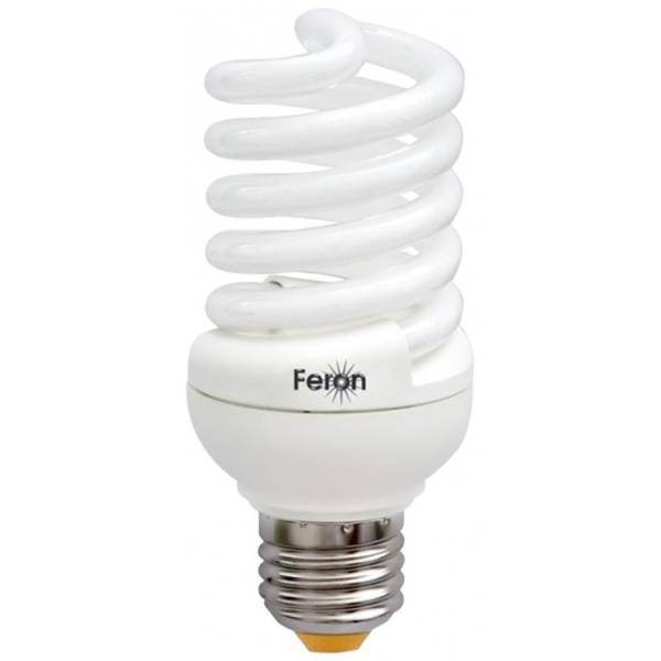 Лампа энергосберегающая E27 25W 6400K спираль Т2 ELT19 Feron