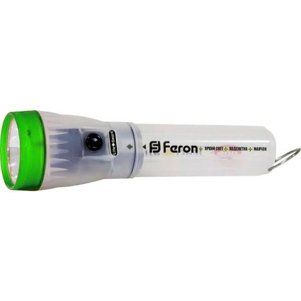 Фонарь 2 Leds зеленый 3*AA, TL023