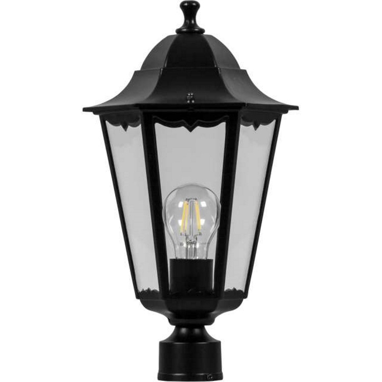 Светильник садово-парковый, 100W 230V E27 черный, 6203/PL6203