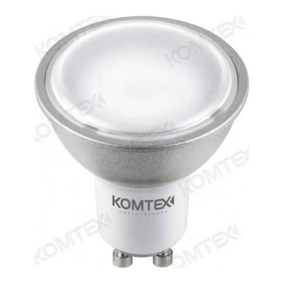 Лампа светодиодная GU10- 5W-3000K Komtech