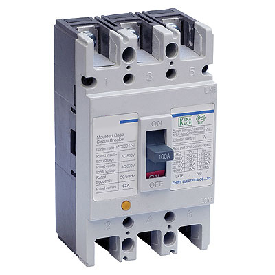 Автоматический выключатель NM1-63S/3Р 50A 15кА (CHINT)