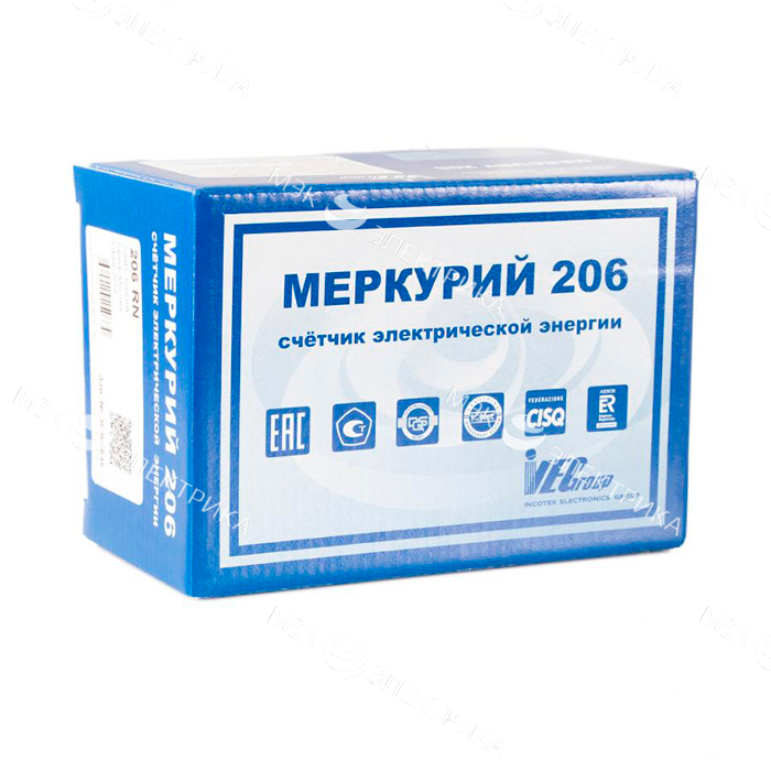 Электросчетчик Меркурий 206 PRSNO