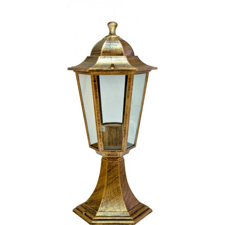 Светильник садово-парковый 60W 230V E27 черное золото, 6104 "Классика" Feron