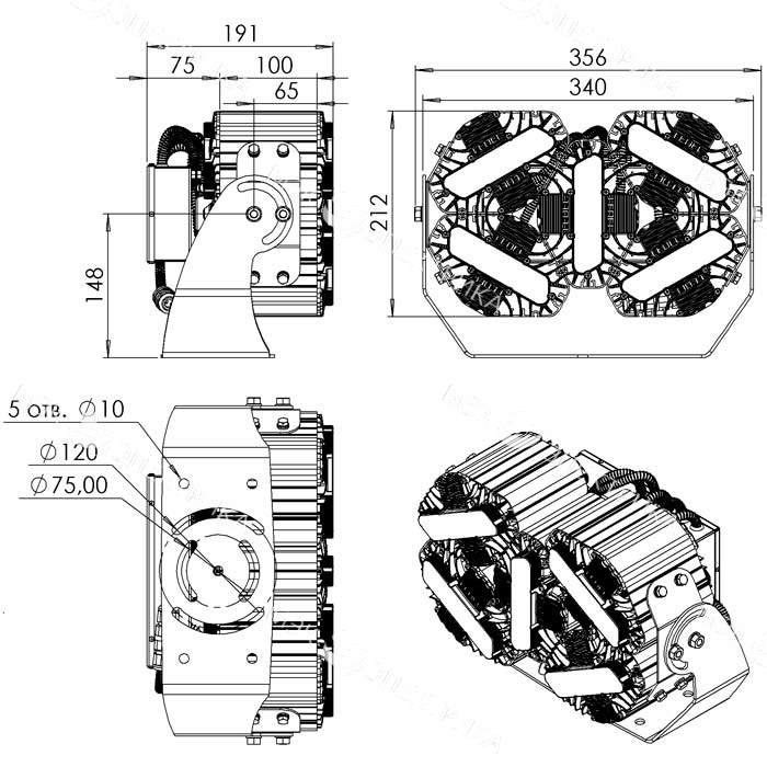L-lego II 250 banner/225/Д/4,0K/01/L100/IKIX-66/220AC IP66