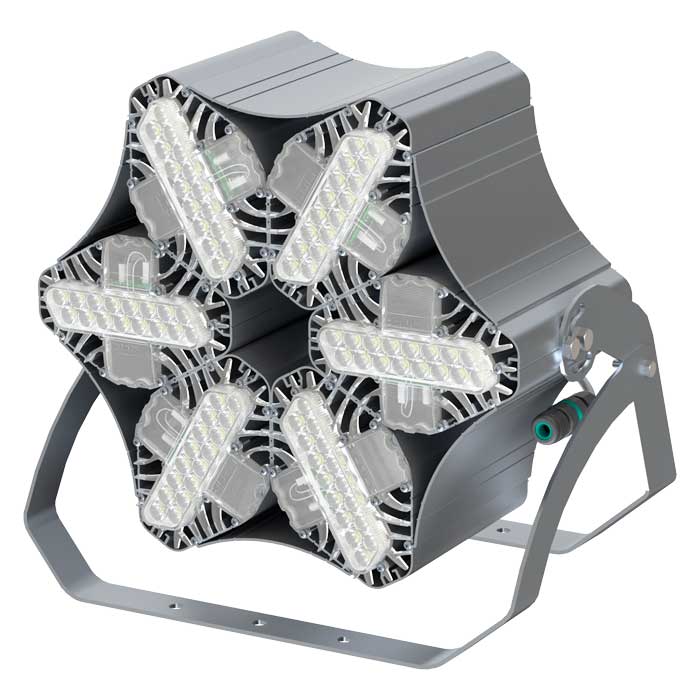 Светильник L-lego II 330 banner/242/Д/5.0K/01/L100/IKIX-66/220AC IP66 поворотное крепление LEDEL LII