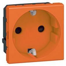 Legrand Mosaic Оранж.Розетка 2М с/з (New) Legrand Mosaic Оранж.Розетка 2М с/з (New)