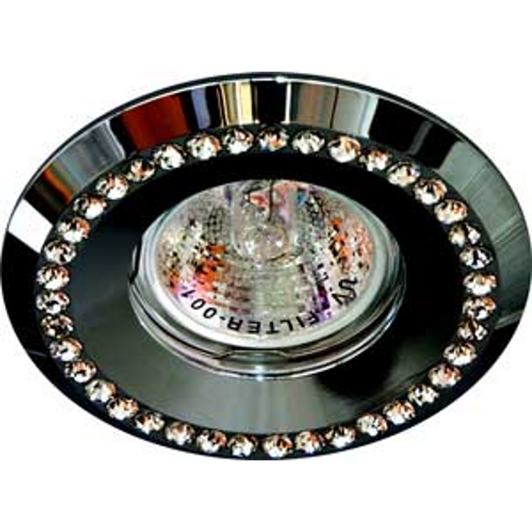 Светильник потолочный  MR16 MAX50W 12V G5.3, прозрачный, черный, DL104-C