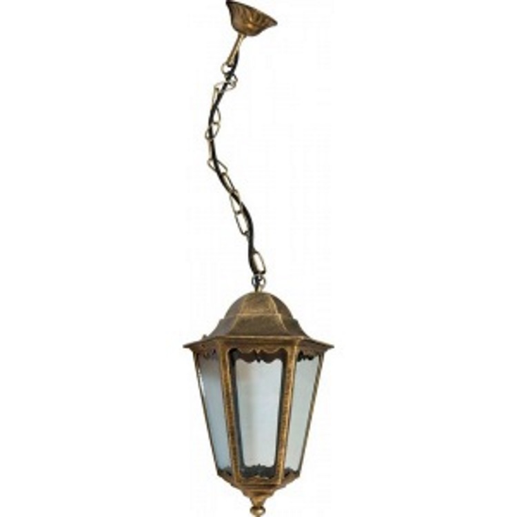 Светильник садово-парковый, 100W 230V E27 черное золото, 6205/PL6205