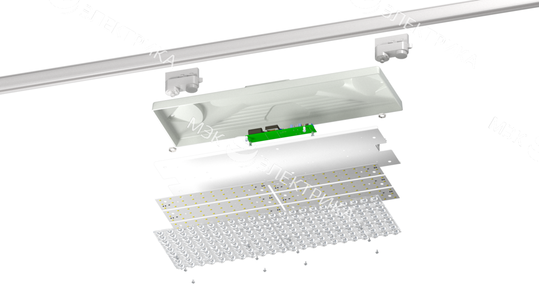 Светильник L-store 60/ГСП2/5.0K/MT-VF/SH/220AC IP20 RAL7038 шинопровод (SH) LEDEL LSTORE00051