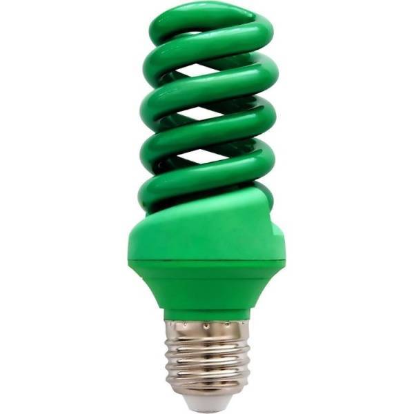 Лампа энергосберегающая E27 20W Зеленая спираль Т3 ELSM51B Feron