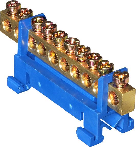 Шина N нулевая изолированная КSN-2-6х9-07