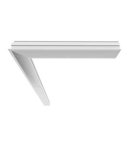 Светильник Universal-Line встраиваемый L-поворот 365*365*69 мм 23 Вт 3000К IP40 правый/левый RAL9003 белый матовый