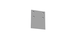 Крышка торцевая Т-Лайн серый RAL7045 в комплекте с крепежными элементами 1шт