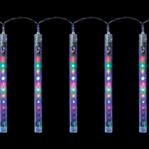 Гирлянда светодиодная "Прозрачные тающие сосульки техно", CL116