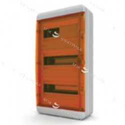 Бокс навесной IP-65 36 мод. прозр/оранжевая BNO 65-36-1
