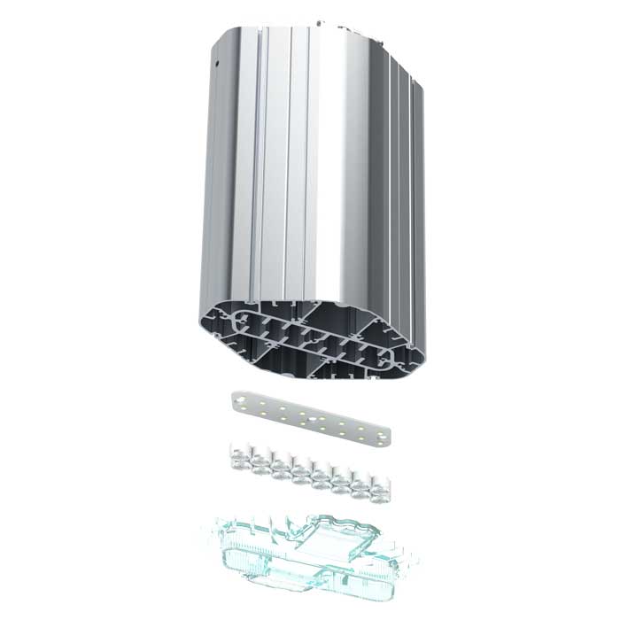 Светильник L-lego II 55/40/Д/5.0K/L210/01/IKIX-31/220AC IP66 подвесное крепление LEDEL LII191
