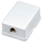 Розетка телефонная 1х6Р-2С 1ая RJ11
