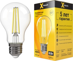 LED=ST64-5W/GOLDEN/E27 GLV22GO Лампа светодиодная Vintage. золотистая колба (конус)