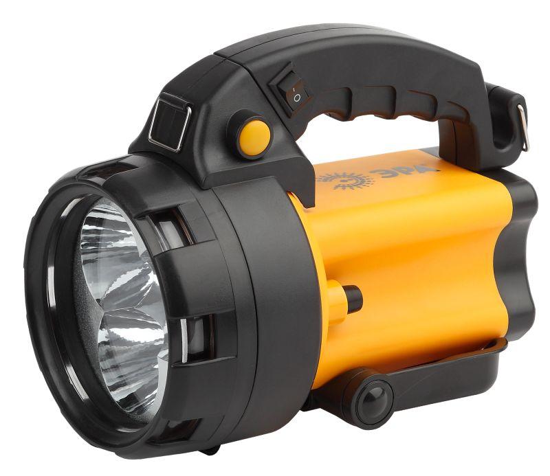 Фонарь PA-604 АЛЬФА 3x1Вт LED SMD аккум. прожектор литий 3А.ч сигнал.св. ЗУ 220В+12В (инд. упак.) (8/144) ЭРА Б0031035