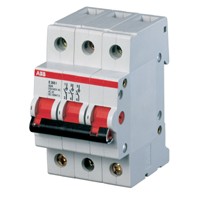 ABB E203r Рубильник 3P 25A рычаг красный