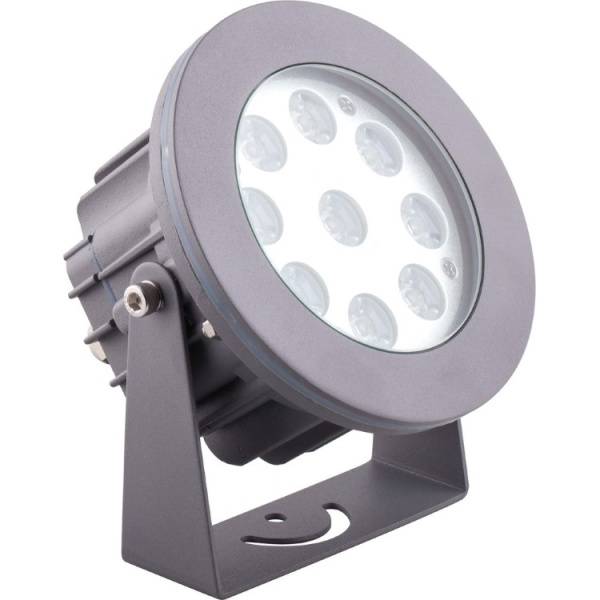 Светодиодный прожектор ЛЮКС, D140xH150, IP67 9W AC230V, RGB, LL-878 
