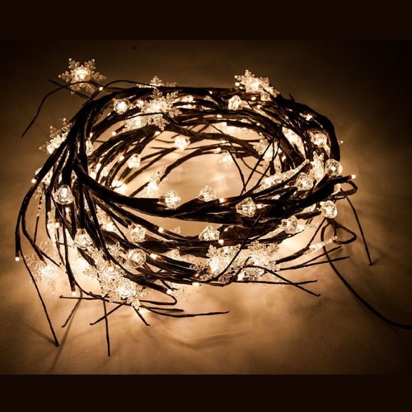 Гирлянда-ветка для дверных проемов (теплый белый), CL112