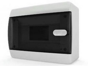 Бокс навесной IP-40 8 модулей прозр/черный CNK 40-08-1