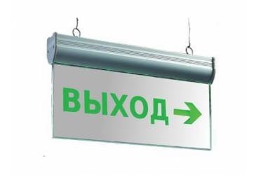 FL-EmL LEDGlass-01 3W 90min 182x368 светильник С НАКЛЕЙКОЙ аварийный светодиодный 2-стороны