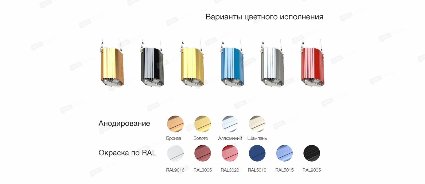 Светильник L-lego II 55/40/Д/4.0K/L210/01/IKIX-31/220AC IP66 подвесное крепление LEDEL LII162
