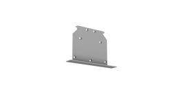 Крышка торц-я глухая Universal-Line ширина15мм RAL9010 белый матовый 1 шт