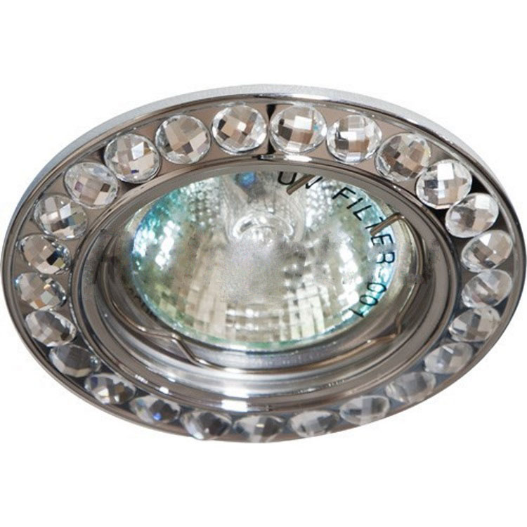 Светильник потолочный MR16 MAX50W 12V G5.3, прозрачный, хром, DL111-C
