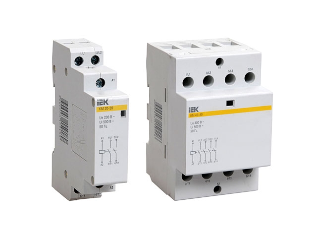Контактор модульный КМ20-20 20А/2п 2НО 220В AC/DC IEK MKK10-20-20 Контактор модульный КМ20-20 20А/2п 2НО 220В AC/DC IEK MKK10-20-20