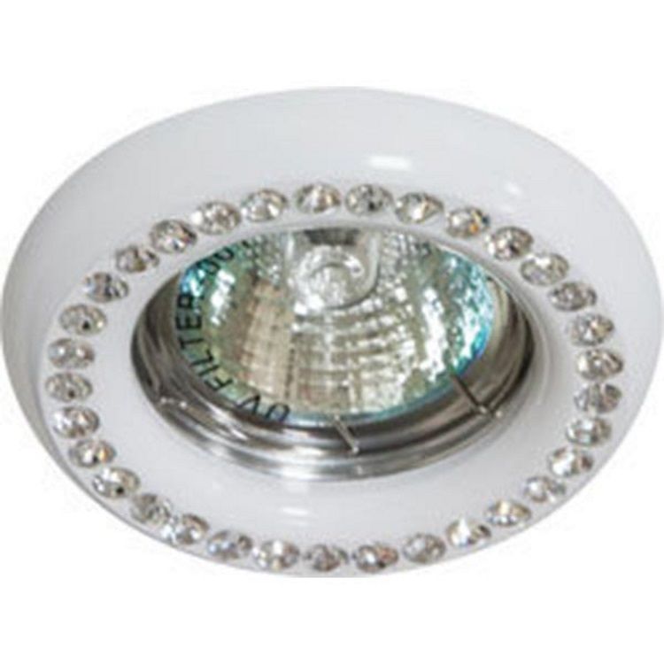 Светильник потолочный MR16 MAX50W 12V G5.3, прозрачный, белый, DL113-C