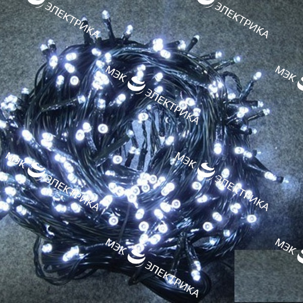 Гирлянда светодиодная "линейная" CL08 белый 600 LED, 89м + 5м зеленый шнур