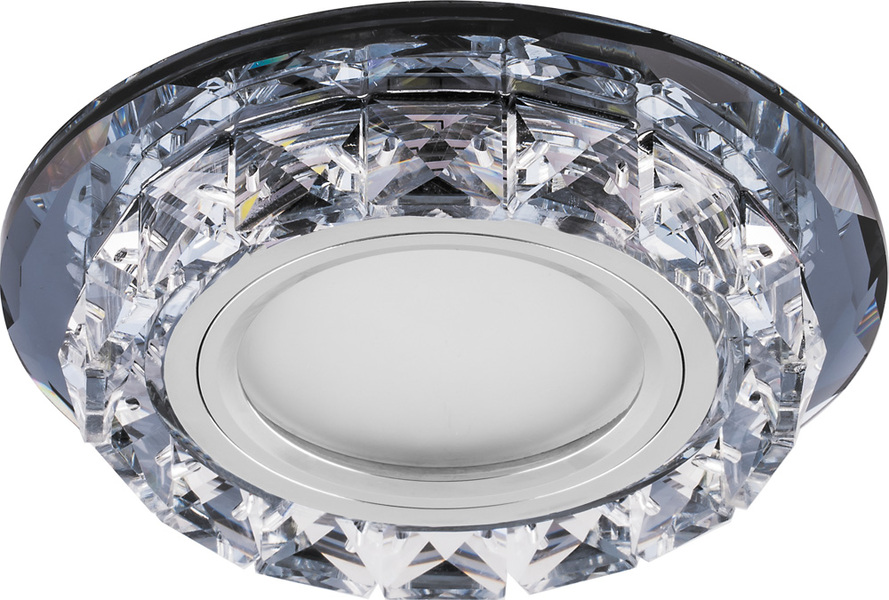 Светильник встраиваемый с белой LED подсветкой CD878 потолочный MR16 G5.3 прозрачный, Feron