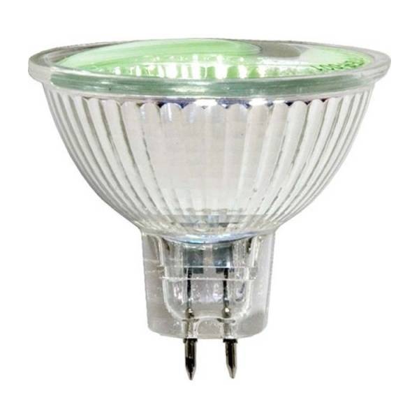 Лампа галогенная HB4 20W MR16 G5,3 зеленая Feron