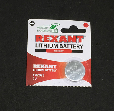 Элемент питания литиевый CR2025 3В 160мА.ч (блист.5шт) Rexant 30-1107 Элемент питания литиевый CR2025 3В 160мА.ч (блист.5шт) Rexant 30-1107