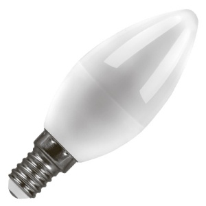 Лампа светодиодная E14 -7W- 2700K матовая, LB-66