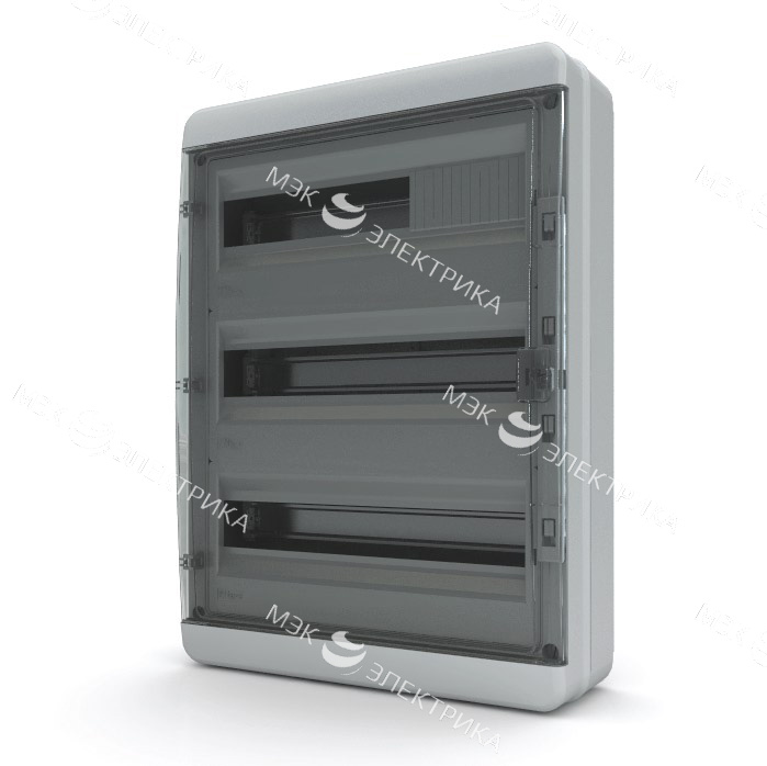 Бокс навесной IP-65 54 модулей прозр/черный BNK 65-54-1