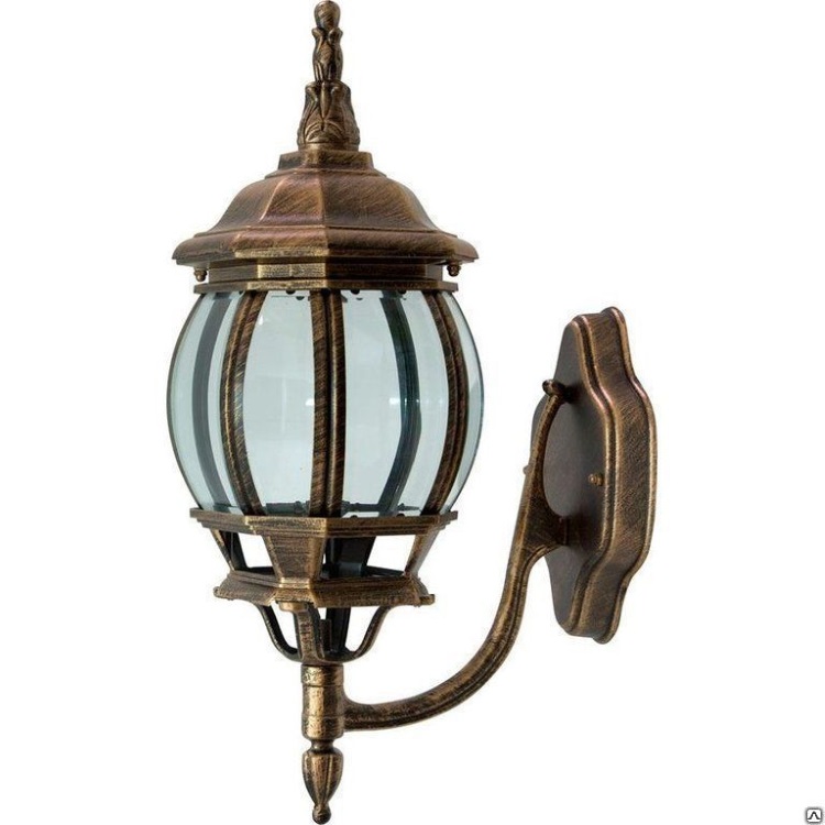 Светильник садово-парковый 100W 230V E27 черное золото, 8101 "Классика" Feron