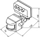 Датчик движения 1200W 12m 120° белый, SEN15/LX02