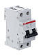 Выключатель автоматический модульный 2п C 63А 6кА S202 C63 ABB 2CDS252001R0634