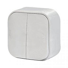 Legrand Quteo белый выключатель 1-клавишный 10А